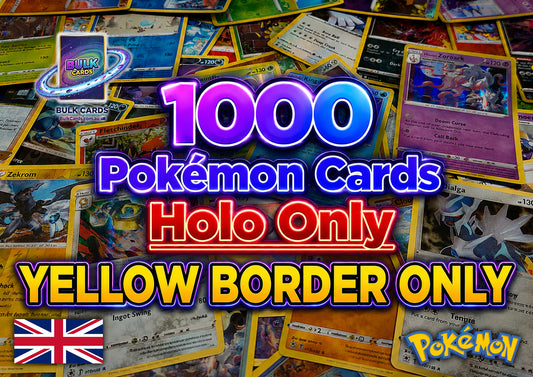 Pokémon Holo Bulk - 1k YELLOW BORDER RARE/HOLO ONLY