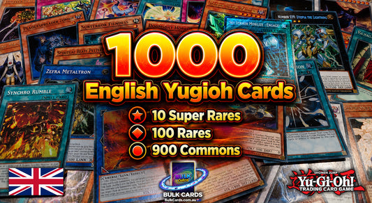 Yugioh Bulk - 1k (100 RARES) English Bulk