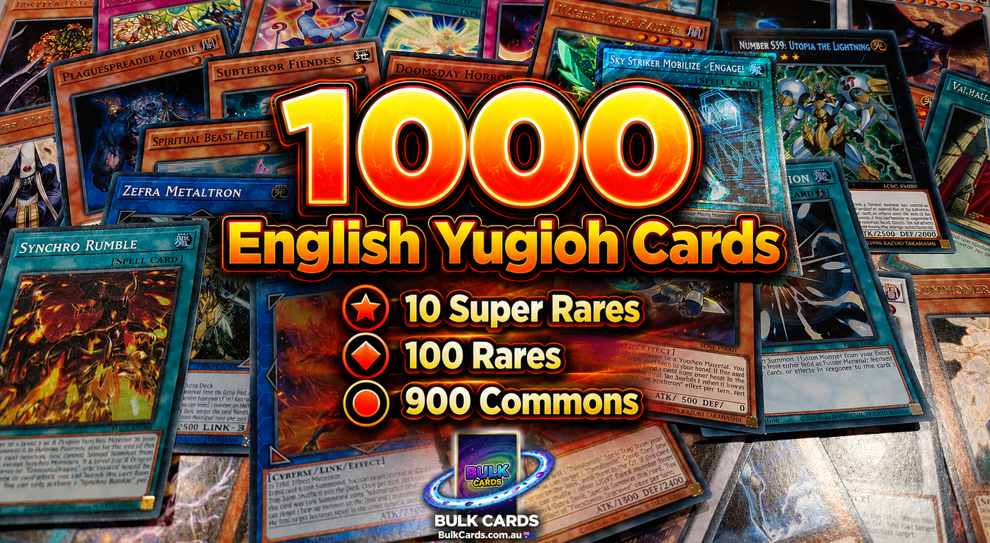 Yugioh Bulk - 1k (200 RARES) English Bulk