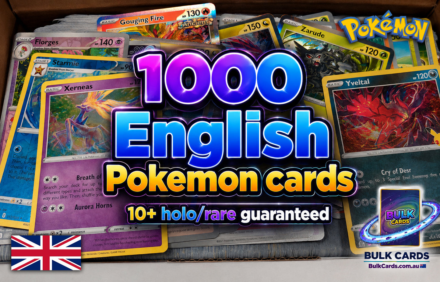 Pokémon Bulk - 1k English