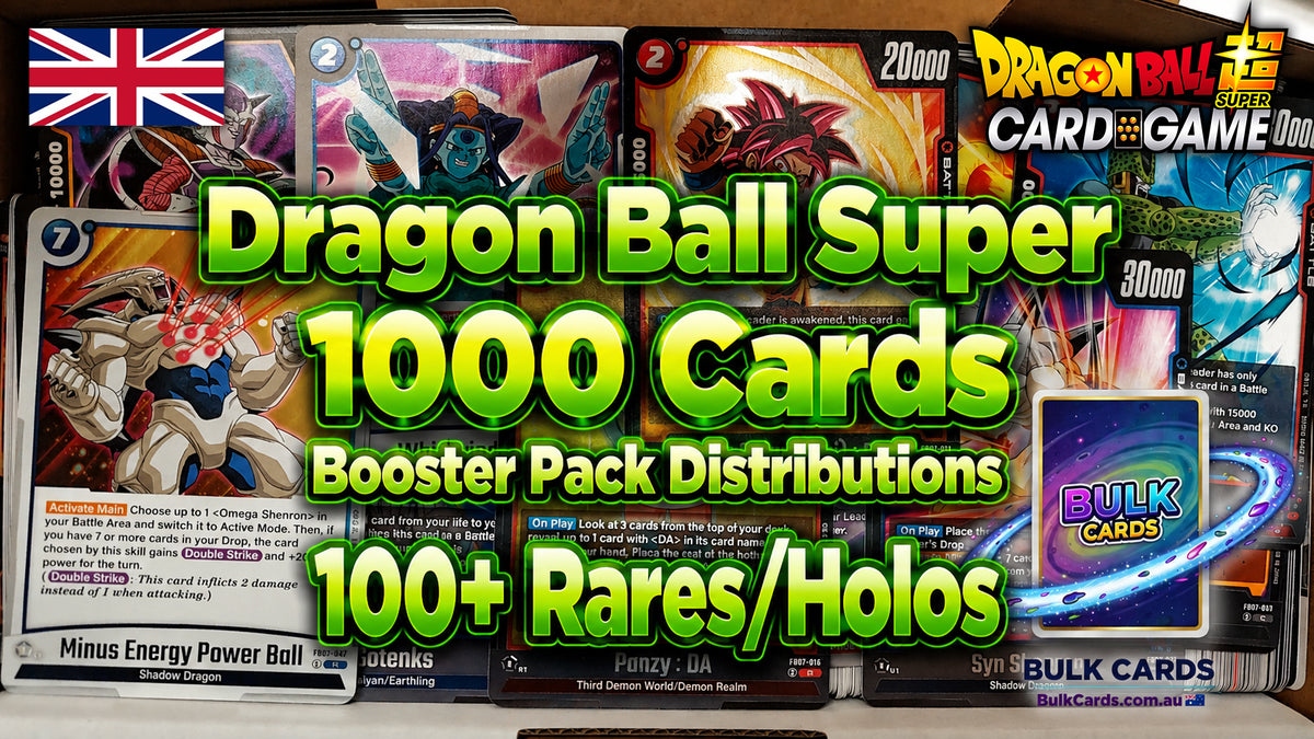 Dragon Ball Super Bulk - 1k English (200 Rare/Holo) Booster Pack Distributions