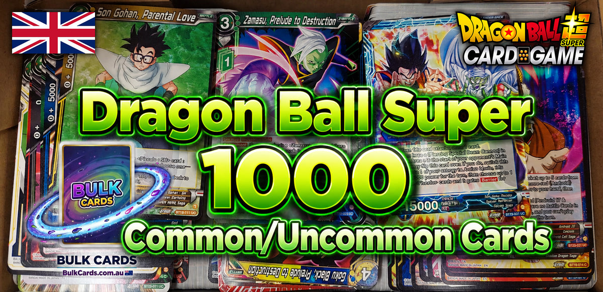 Dragon Ball Super Bulk - 1k English c/uc Only