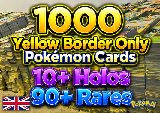 Pokémon Bulk - 1k Yellow Border Only English
